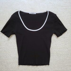 Zara Black Crop Top